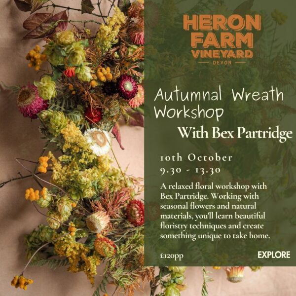 10th October - Dried Floral Workshop - Autumn Wreath Making