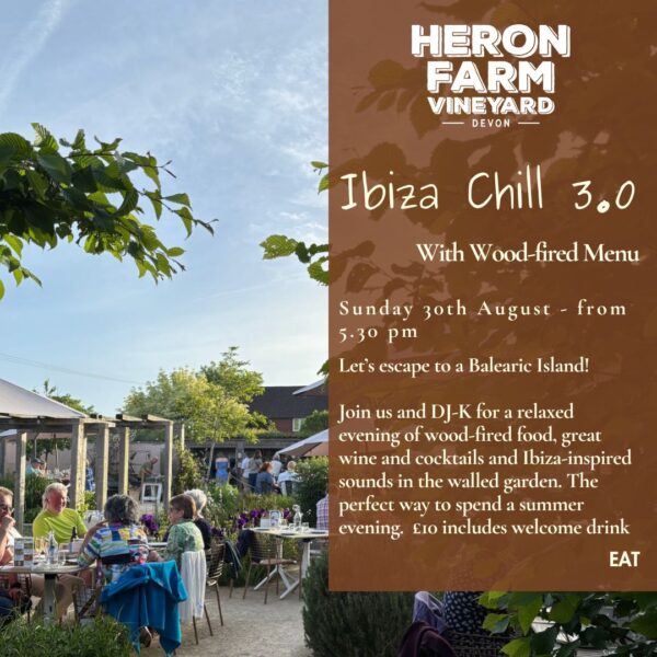 30th August - Ibiza Chill & Wood-fired Menu