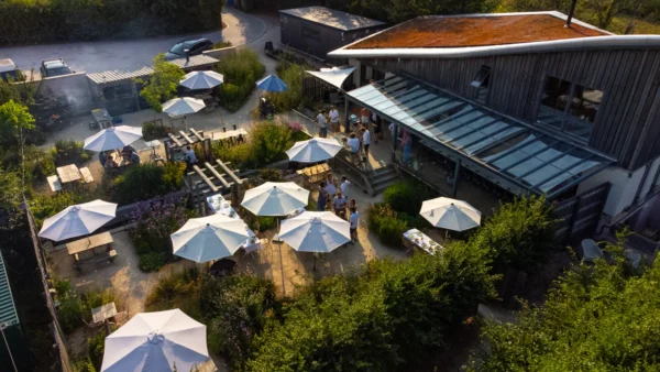 Heron Farm Occasions & Events Drone shot
