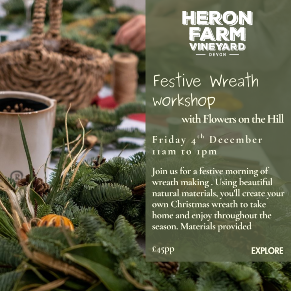 Friday 4th December - Festive wreath workshop